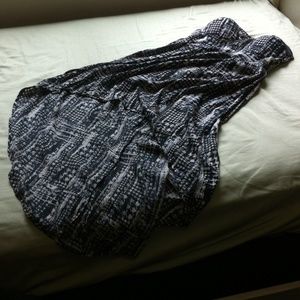 Strapless Black and Tan dress